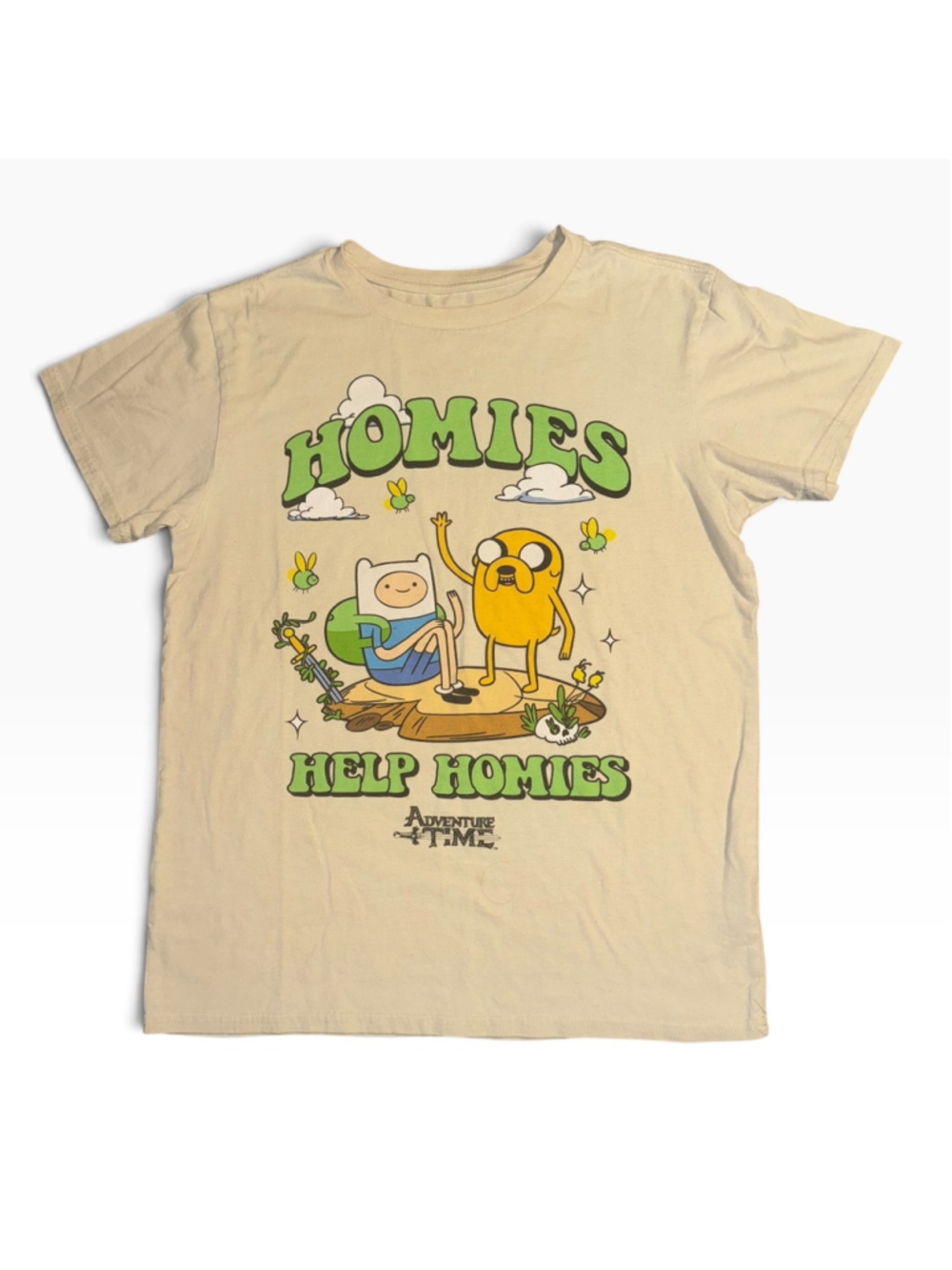 Rare Y2k Adventure Time Graphic Tee Shirt Size M